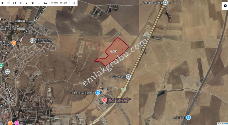 SATILIK TARLA DEVLET HASTANESİ YAKININDA